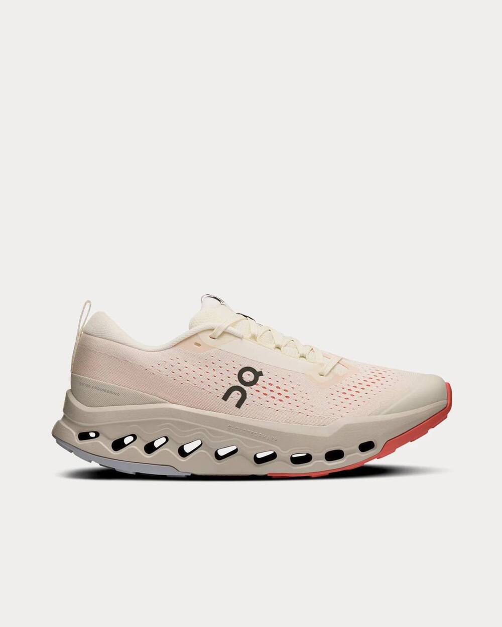 NEW ON women's cloudsurfer trail 2 running shoes in ivory salmon